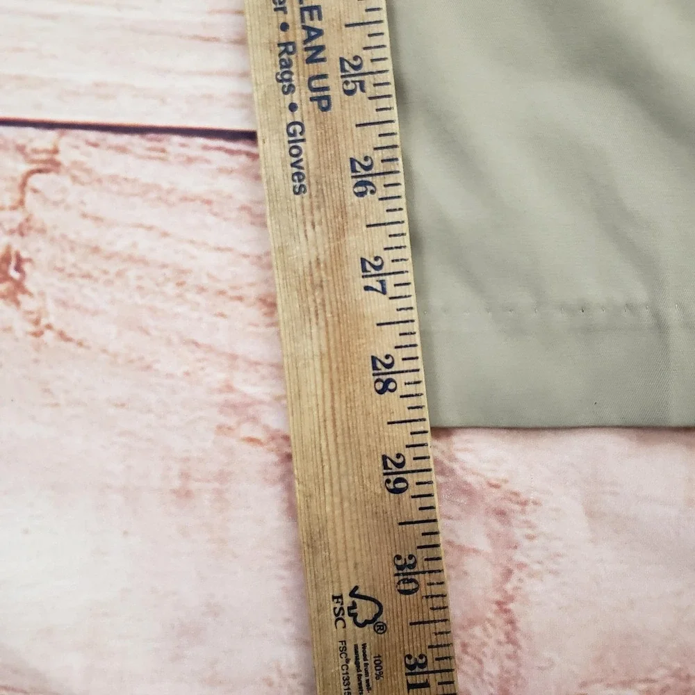 Ben Hogan Pants Mens 32x30 Beige Chino Flat‎ Front Straight Leg Golf Casual